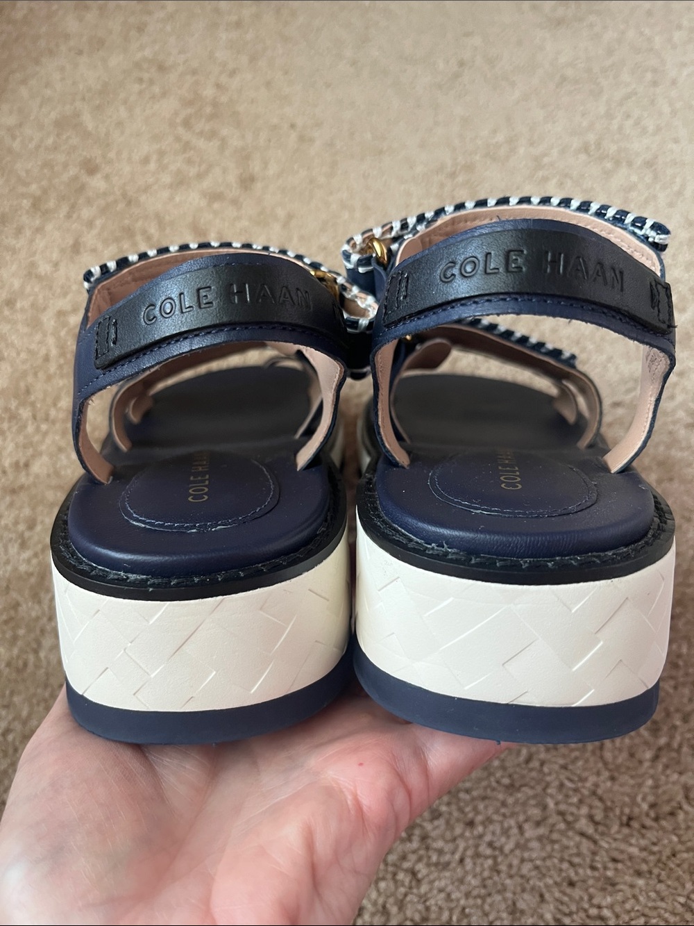 Cole Haan Grandpro Daylin Wedge Triple Strap Sandals - Picture 5 of 12
